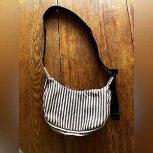 Baggu Small Crescent Bag - Brown Stripe